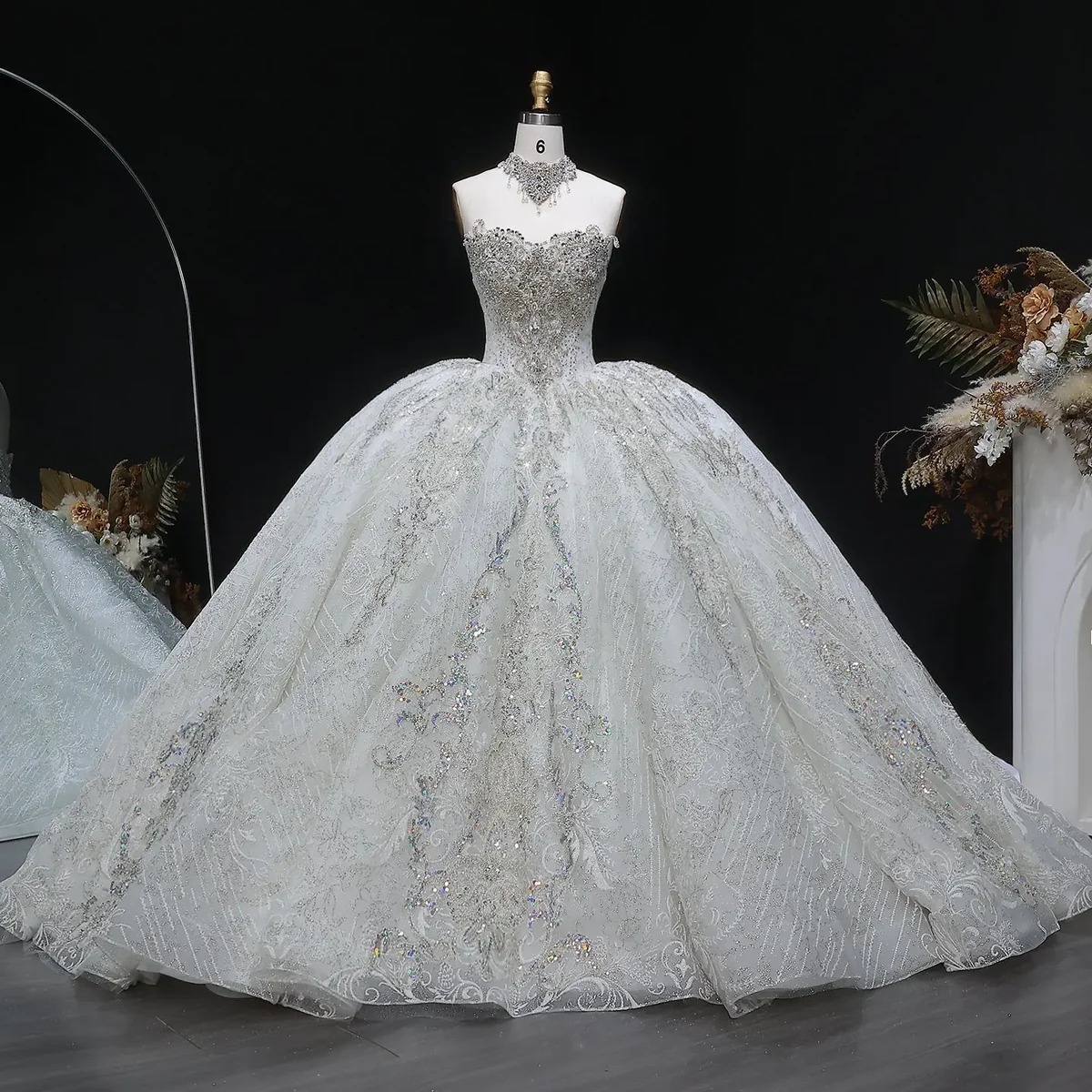 Elegant bridal gown after expert alterations