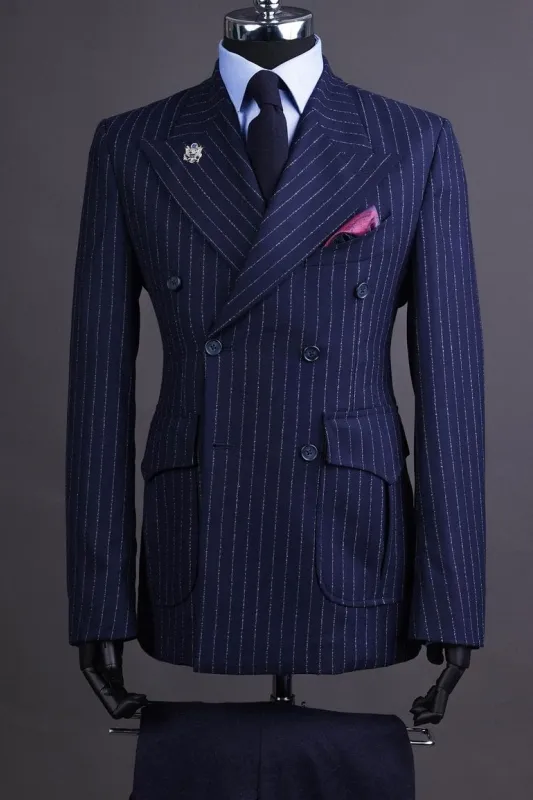 Perfectly altered suit jacket with precise shoulder fit